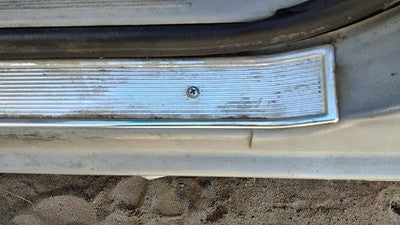 85 Mercury Grand Marquis Driver Left Front Lower Sill Step Chrome Trim Oem Gray