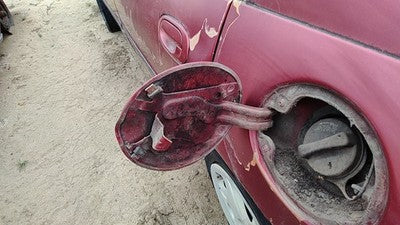 1997-2002 Ford Escort Fuel Tank Door With Hinge Gas Lid Oem Filler Red