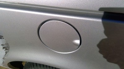 1997-2005 Chevy Venture Fuel Tank Door With Hinge Gas Lid Oem Filler Silver 12u