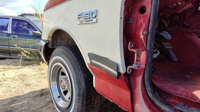 1987-1991 Ford F150 Driver Left Front Fender Oem Red White