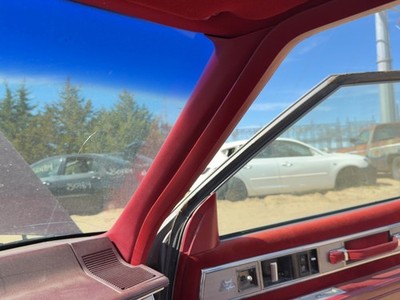 1986 Olds 88 Passenger Right A Pillar Trim Windshield Post Panel Oem Red