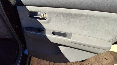 07-09 Sentra Passenger Right Rear Door Trim Panel With Switches Back Black W