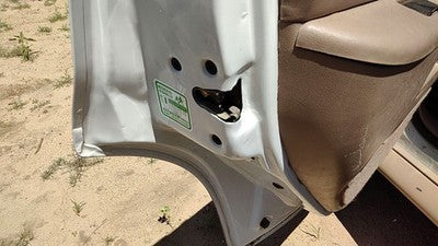 1993 Ford Explorer Driver Left Rear Door Latch With Rods/Cables Oem Back