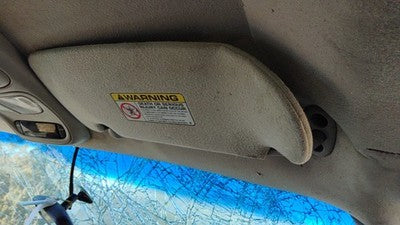 2000-2001 Dodge Dakota Passenger Right Sun Visor Oem Gray 5Ge12tl2ae