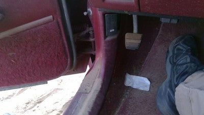 1990 Olds Eighty Eight Driver Left Lower Kick Trim Panel Oem Red