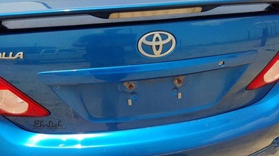 2010 Toyota Corolla License Plate Trim Surround Panel Tail Trunk Finish Blue 8T7