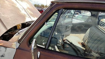 1981-86 Dodge Ram W250 Driver Left Front Vent Window Small Door Glass With Frame