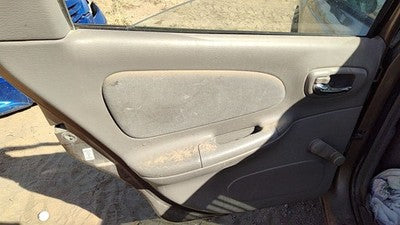 01-02 Dodge Neon Driver Left Rear Door Trim Panel With Switches Back Gray B7L5