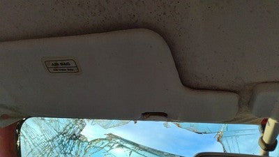 1995 Ford Aspire Driver Left Sun Visor Oem Gray