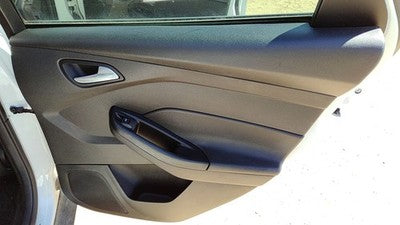 13-18 Focus Passenger Right Rear Door Trim Panel With Switches Back Black Yw