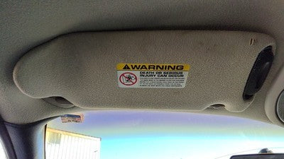 2001-2002 Dodge Caravan Driver Left Sun Visor Oem 0Tr97tl2ab