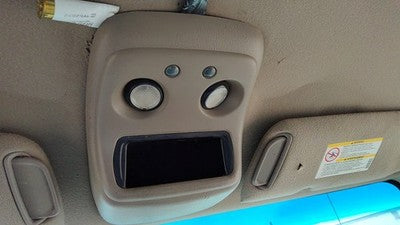 00-02 Silverado 2500 Center Overhead Console Dome Light Map Lamp Cubby Tan 52D