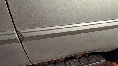 2009 Honda Pilot Driver Left Rear Moulding From Door Back Trim Strip Silver Si