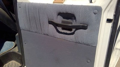 92-96 Ford Van E150 Passenger Right Rear Inside Door Trim Panel Only Back Gray