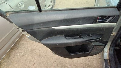 10-11 Subaru Legacy Outback Driver Left Rear Door Trim Panel With Switches Back