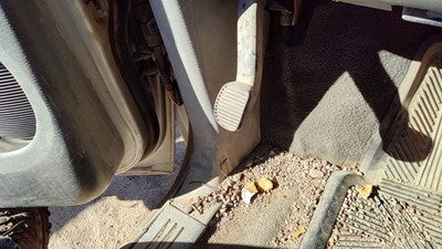 2007 Dodge Caravan Driver Left Lower Sill Step Moulding Trim Panel D5 Slate Gray
