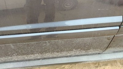 05-09 Equinox Driver Left Front Moulding From Door Trim Strip Granite Gray 44U