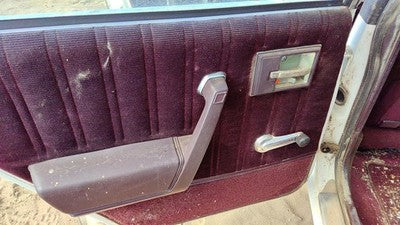 1987 Olds Ciera Driver Left Rear Door Trim Panel With Switches Back Red