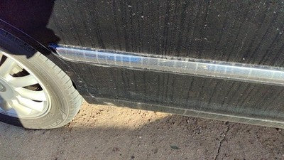 04-05 Xg350 Passenger Right Rear Moulding From Door Back Trim Strip Black