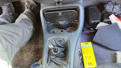 1996-1998 Honda Civic Shifter Trim Bezel Oem Console Coupe Gray 4799995