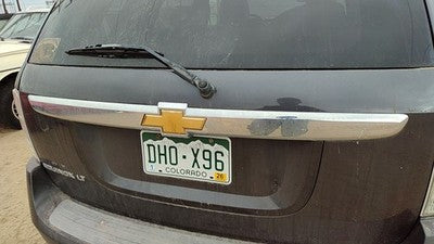 2007-2009 Chevy Equinox License Plate Trim Surround Panel Oem Tail Trunk Finish