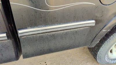 1997 Ford F150 Driver Left Rear Moulding On Box Oem Black Ua