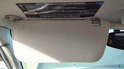 2002-2004 Nissan Xterra Driver Left Sun Visor Oem Gray K 964017Z803