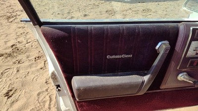 1987 Olds Ciera Driver Left Front Door Trim Panel With Master Switch Red