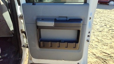 11-16 Ford F250 Passenger Right Rear Door Trim Panel With Switches Back Gray 3S