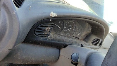 1997 Ford Aspire Trim Bezel Around Speedometer Oem Dash Surround Panel Gray