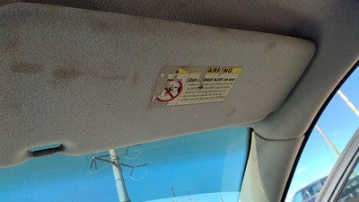 Bmw 540I Passenger Right Sun Visor Oem Black