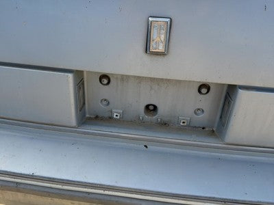 1986 Olds 88 License Plate Trim Surround Panel Oem Tail Trunk Finish Silver