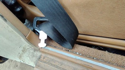 1980 Mercedes 300Td Passenger Right Side Seat Trim Panel Oem Brown