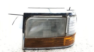 92-96 Ford Bronco Complete Driver Left Front Headlight Turn Signals Chrome Trim
