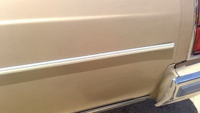 1985 Olds 88 Driver Left Rear Moulding On Quarter Panel Oem Gold