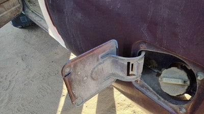 1983 Gmc Sierra C3500 Fuel Tank Door With Hinge Gas Lid Oem Filler Brown