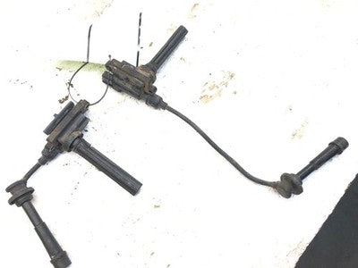 1999-2001 Suzuki Swift SET OF 2 Ignition Coiils with Spark Plug Wires OEM 1.3L