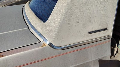 85 Grand Marquis Passenger Right Rear Chrome Trim Moulding Below Back Glass