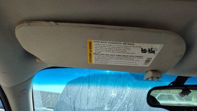 2005-2010 Chevy Cobalt Coupe Driver Left Sun Visor Oem 192 Ebony 20868638