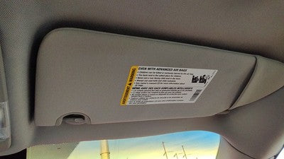 2006-2011 Buick Lucerne Passenger Right Sun Visor Oem Ebony 193 15780929