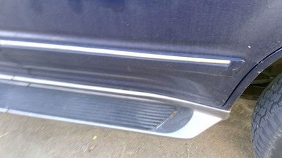 1995-2001 Ford Explorer Driver Left Rear Moulding From Door Back Trim Strip Blue