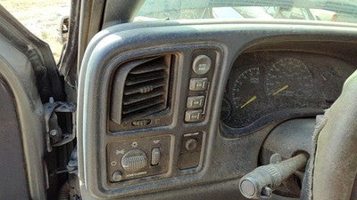 00-01 Sierra 2500 Trim Bezel Around Radio Surround Dash Panel Oem Graphite 12D