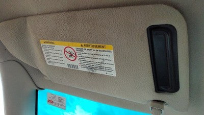 2000-2002 Cadillac Eldorado Driver Left Sun Visor Oem Shale 155 12480597