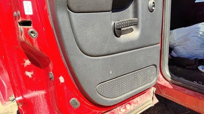 2002-05 Dodge Ram 1500 Driver Left Rear Door Trim Panel With Switches Back Black