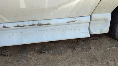 2007 Chevy Uplander Driver Left Rear Lower Moulding From Door Oem Back White 50U