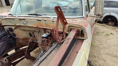 1967-1972 Ford F100 Driver Left Hood Hinge Assembly Oem Brown C7tz16797e