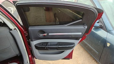 08-10 Charger Passenger Right Rear Door Trim Panel With Switches Back Slate Gray