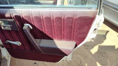 1987 Olds Ciera Passenger Right Rear Door Trim Panel With Switches Back Red