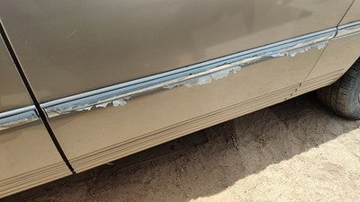00 Town & Country Driver Left Rear Moulding From Door Oem Back Trim Strip Gold