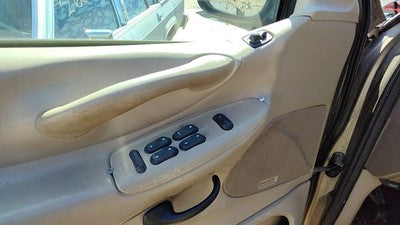 00-02 Expedition Driver Left Front Door Trim Panel With Master Switch Tan Fh